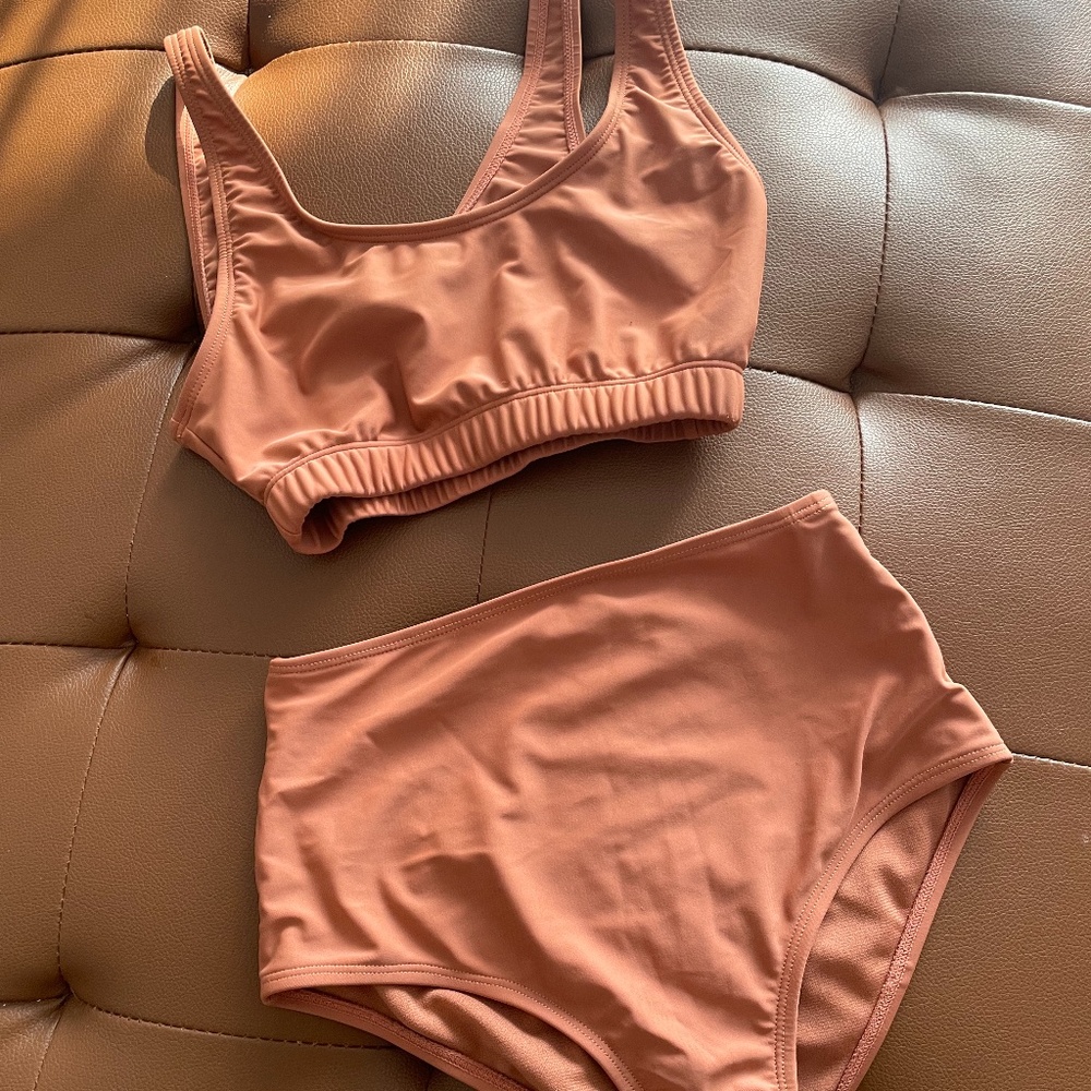 Oak and Fort Swim Suit Set XS Terracotta